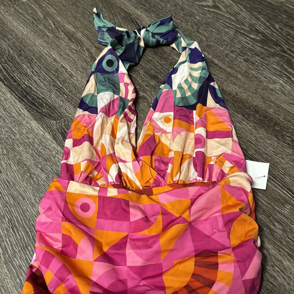Farm Rio Ombre Graphic Toucans One-Piece Swimsuit, small, $228 - Picture 8 of 16